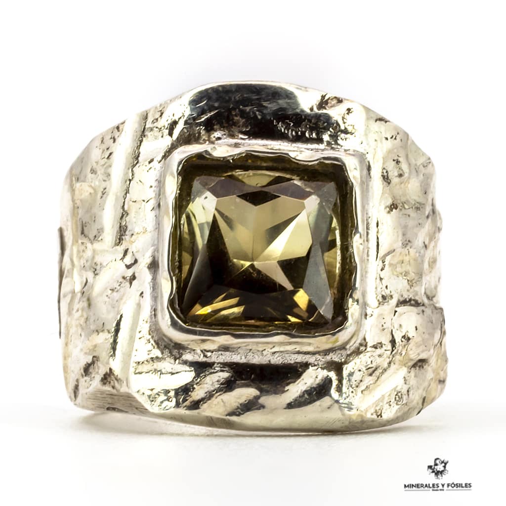 ANILLO DE CUARZO AHUMADO citrino