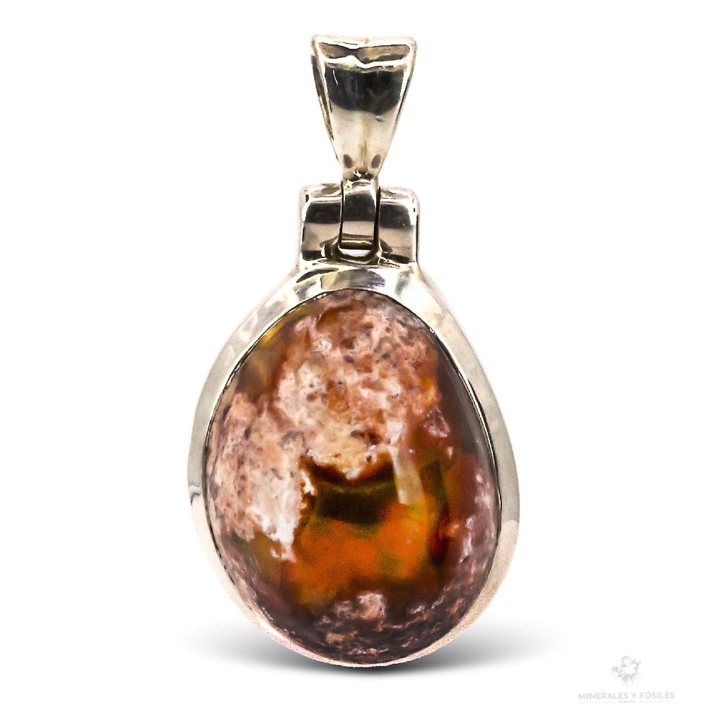 COLGANTE DE ÓPALO DE FUEGO MEJICANO