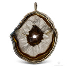 COLGANTE DE SECCIÓN DE ÁGATA EN PLATA