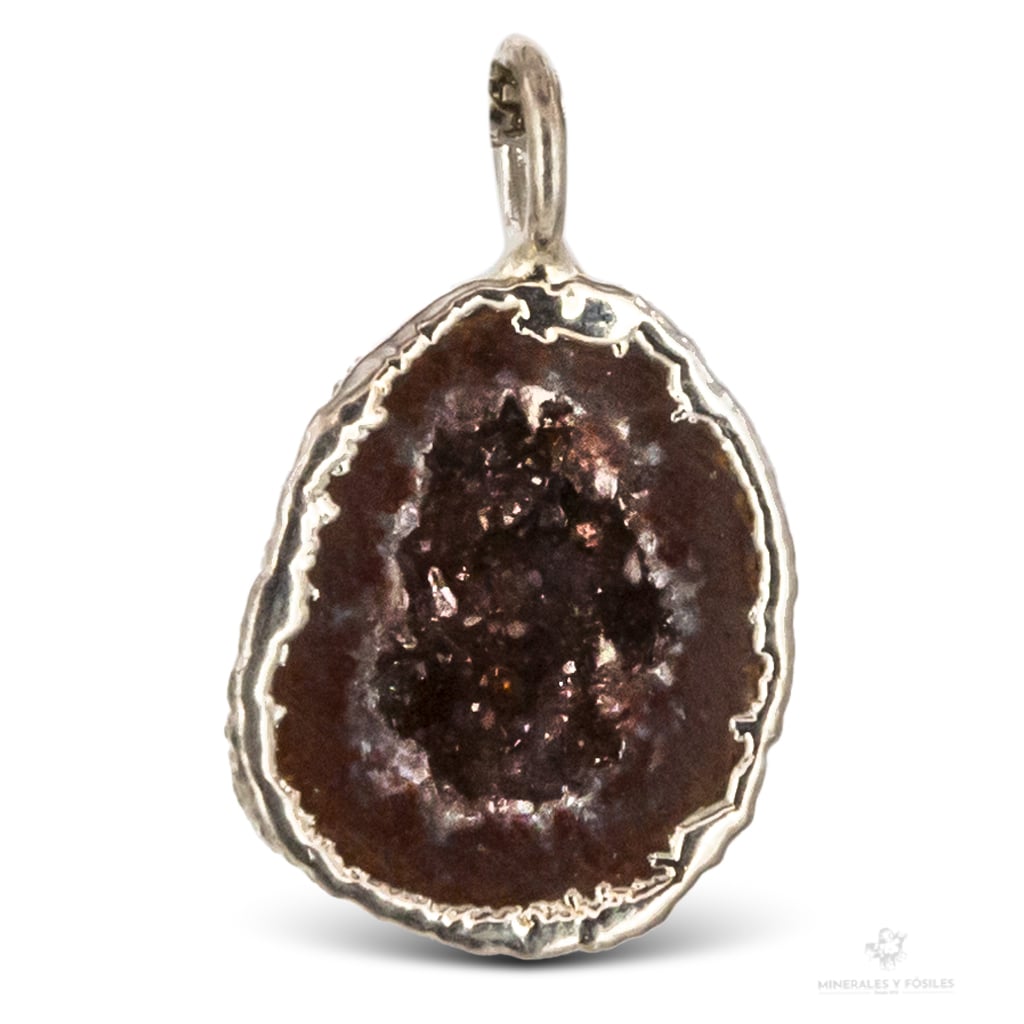COLGANTE DE GEODINO EN PLATA ELECTROLÍTICA