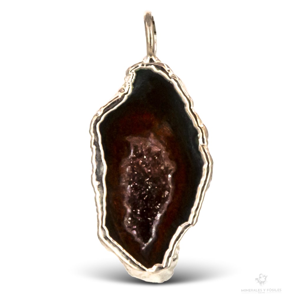 COLGANTE DE GEODINO EN PLATA ELECTROLÍTICA