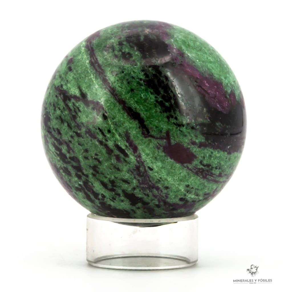 ESFERA DE RUBÍ CON ZOISITA