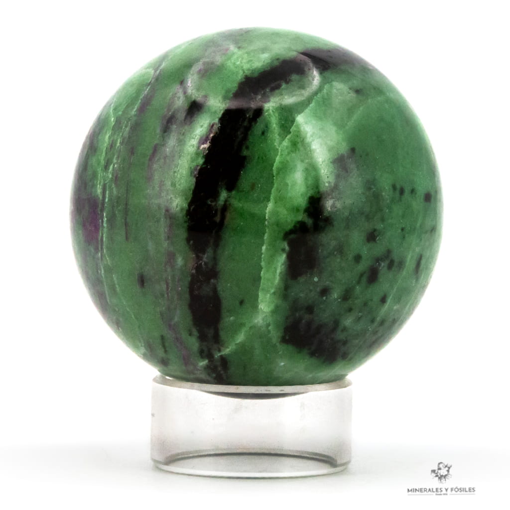 ESFERA DE RUBÍ CON ZOISITA