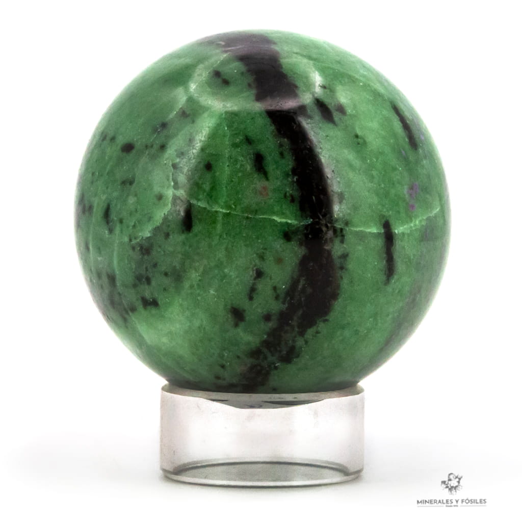 ESFERA DE RUBÍ CON ZOISITA