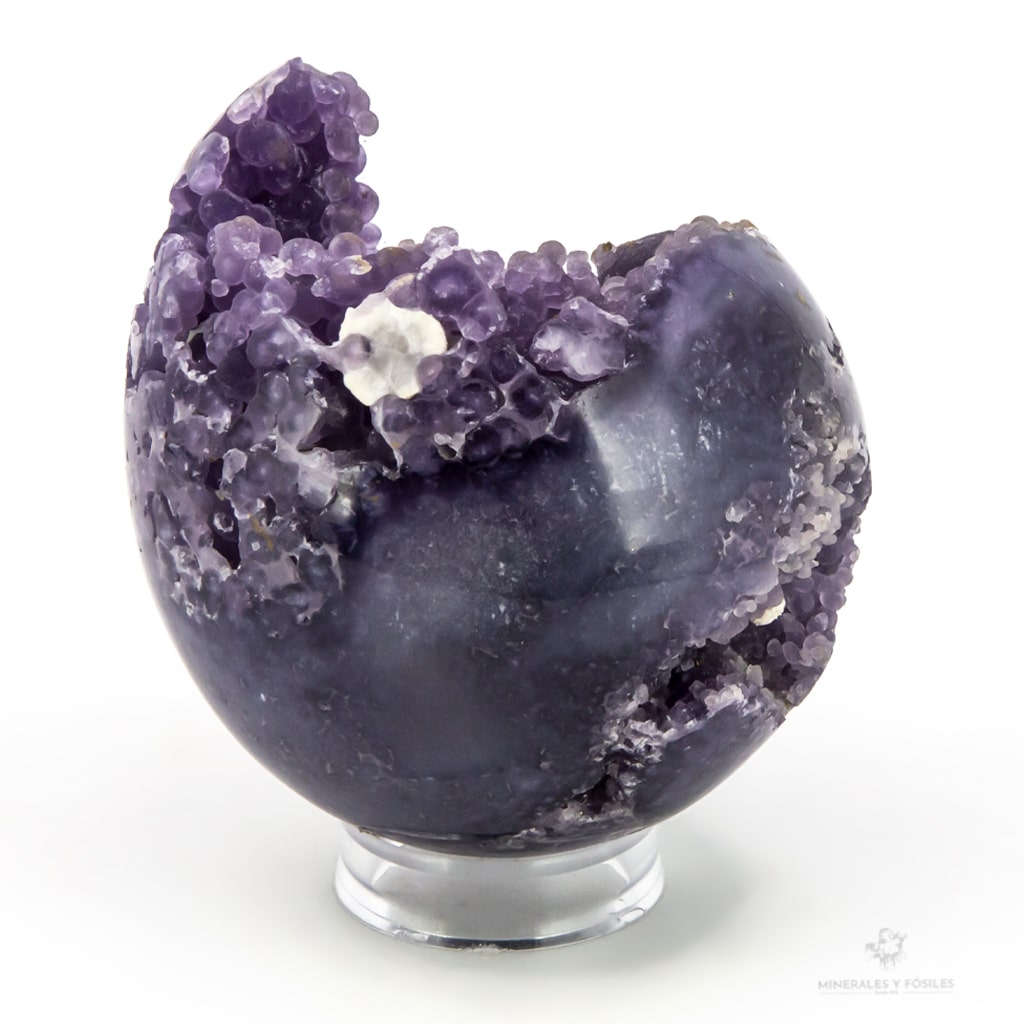 ESFERA DE CALCEDONIA LAVANDA RACIMO DE UVA