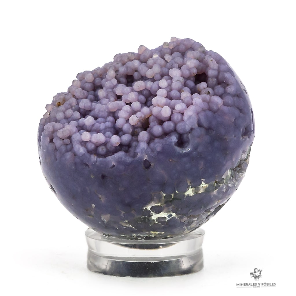 Esfera calcedonia lavanda crecimiento globular