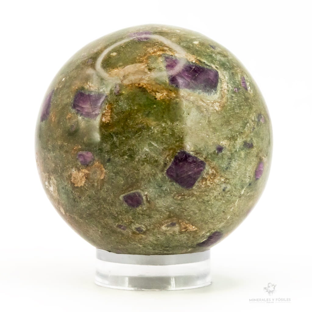 ESFERA DE RUBÍ CON FUCSITA