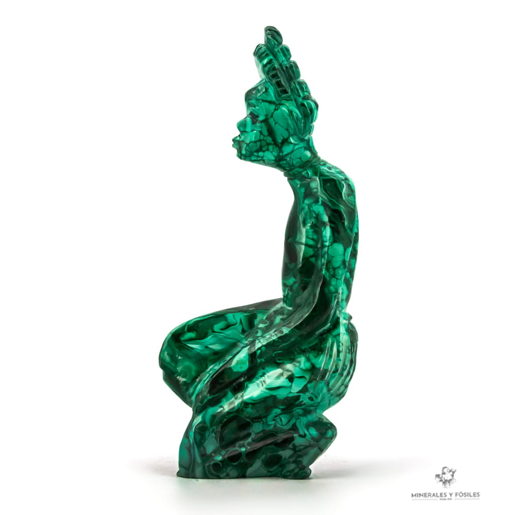 FIGURA MALAQUITA agachada