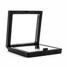 VITRINA FLOTANTE CUADRADA 3D NEGRA  FOSIL