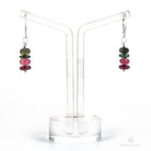 PENDIENTES DE TURMALINA MULTICOLOR DONUT